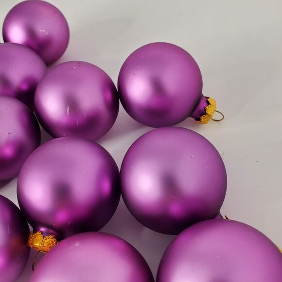 Visions By Holly Romantic Heirloom Across purple colorful Set of 15 Ornaments - Picture 4 of 15